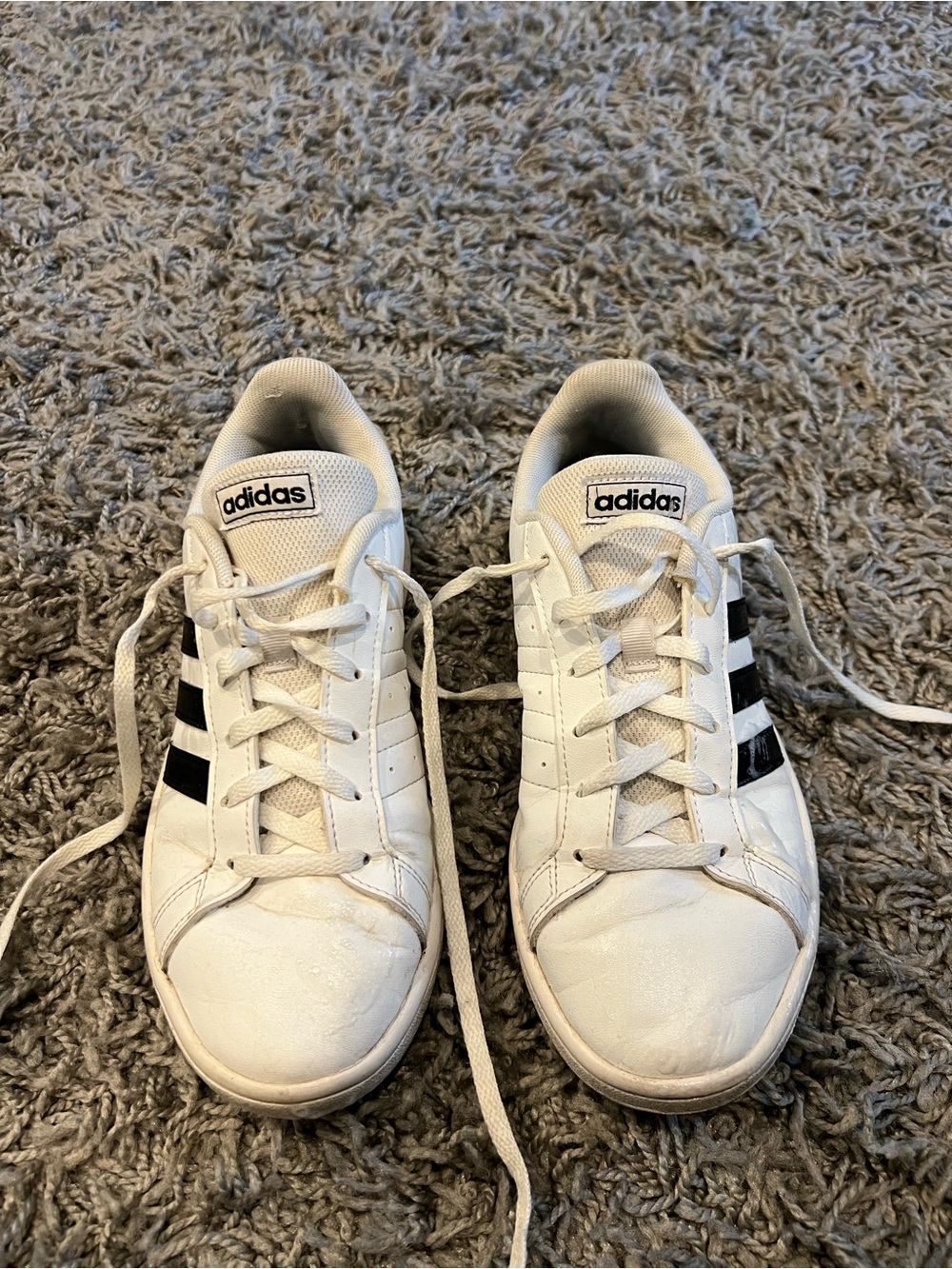 adidas White and Black Women’s Low-Top Sneakers